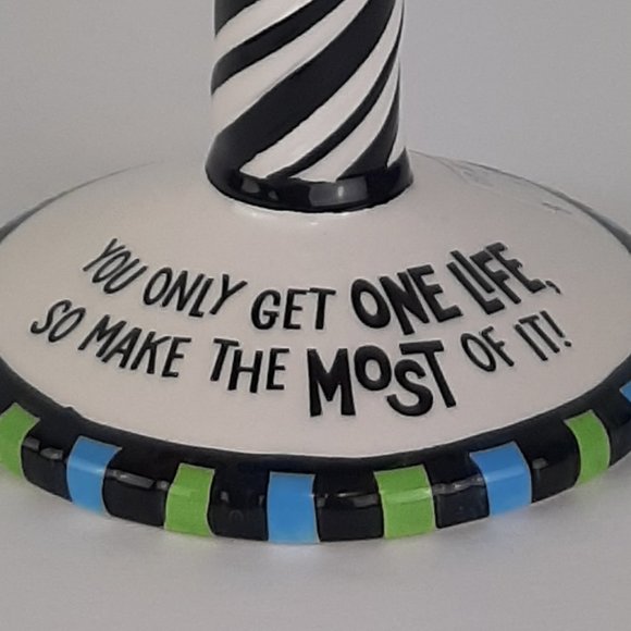 Tipsy Rita Grasslands Road Funny I'm The Life Of The Party Glass - Picture 10 of 10